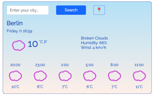 Weather App Project in React